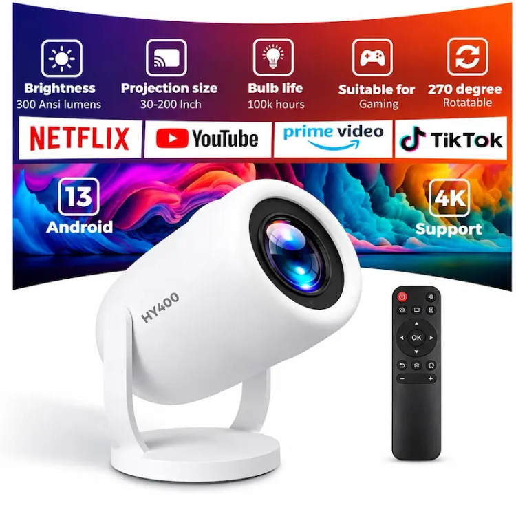 ویدئو پروژکتور HY400 Smart Mini Projector