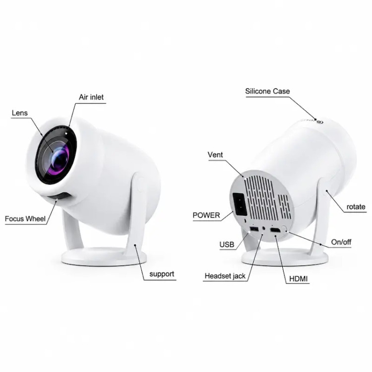 ویدئو پروژکتور HY400 Smart Mini Projector