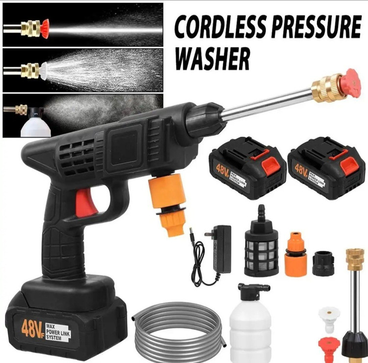 کارواش و سم پاش شارژی سه حالته تفنگی پرتابل مدل Cleaning Gun