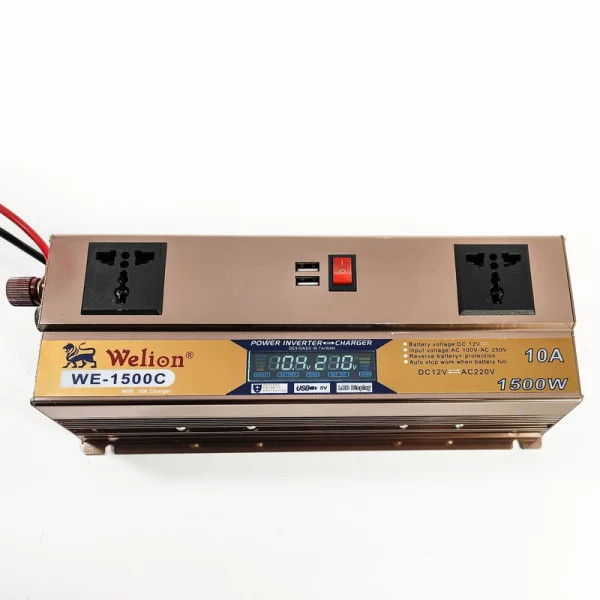 اینورتر شارژر ویلیون مدل WE-1500C10AMP ظرفیت 1500 وات