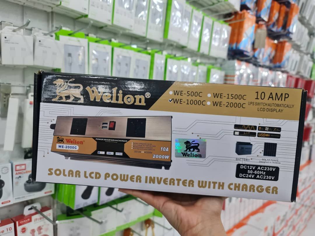 مبدل 1000وات 12 به 220 ولت شارژر دار ویلیون طلایی WE-1000C