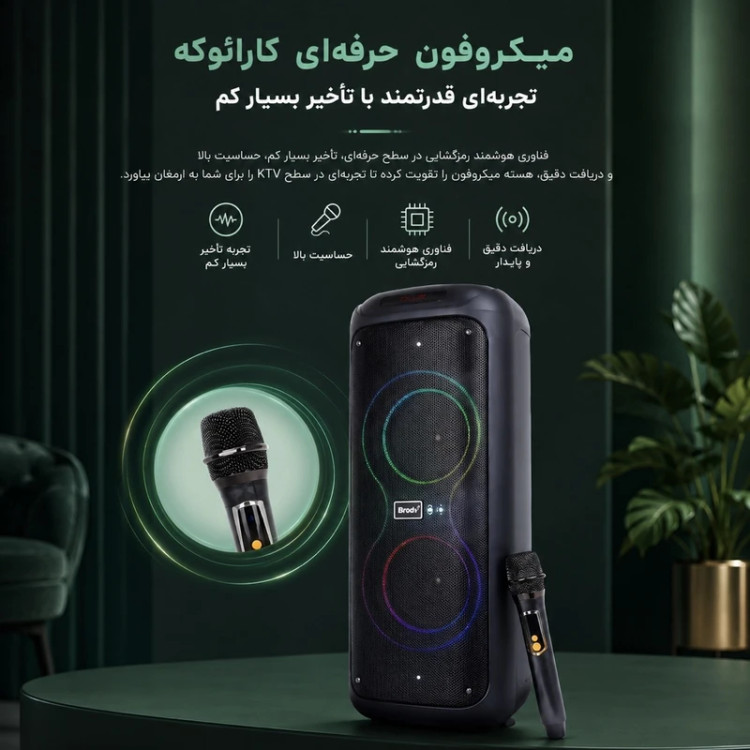 اسپیکر بلوتوثی Brodu مدل BTS-2259